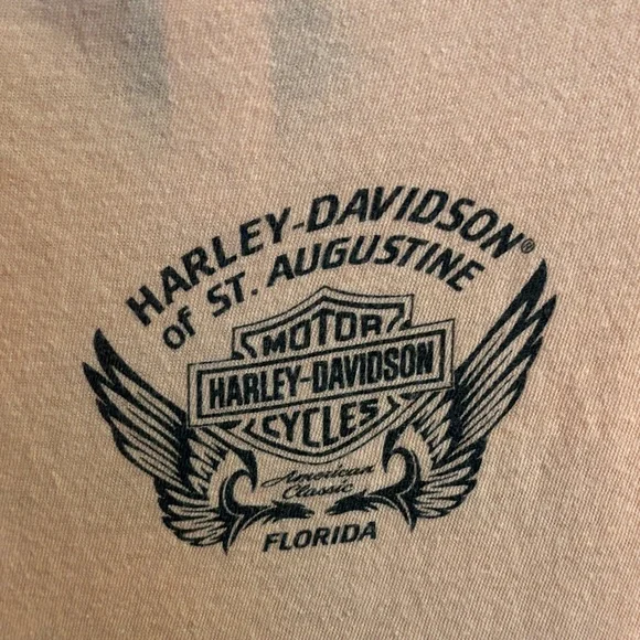 Harley-Davidson Orange Logo Tee - Picture 3 of 4